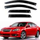 KPY Rain Guards Fit for 2010-2014 Subaru Legacy, Out-Channel Window Visors Vent Wind Deflectors 4PC, Car Accessories for 10-14 Legacy