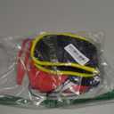 Huhumy 4 Pcs Dog Pirate Costume Set Dog Pirate Hat Pet Skull Triangle Bandana Puppy Cape and Eye Mask for Halloween Outfits Accessories(Red, Large)