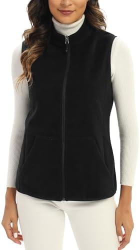 Argstar Women's Polar Fleece Vest with 6 Pockets.XXL