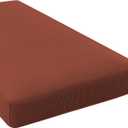 H.VERSAILTEX Super Stretch Individual Chaise Cover Sectional Couch Covers for L Shaped Sofa Both Left/Right Featuring Thick Jacquard Textured Twill Fabric (1 Piece Chaise Cover, Rust)