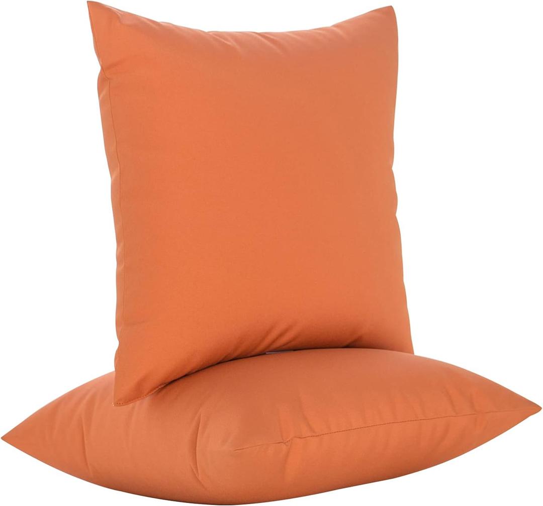 JMGBird Outdoor Pillows Set of 2 Outdoor Throw Pillows Waterproof with Insert 18"x18" Outdoor Pillow for Patio Furniture