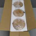 3 Pack Amber Glass Lamp Shade Replacement Globe & Shade for Light Fixture, 3.94in Diameter 5.9in Tall, E26 Base 1-5/8 Inch Fitter, Cylindrical glass lampshade