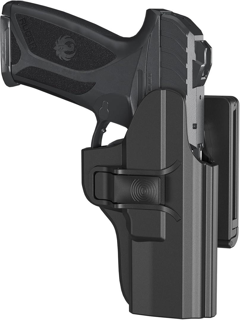 Holster Fits Ruger Security 9, OWB Paddle Holster for Ruger Security-9mm Compact/Pro/Standard (Not for Laser Models), 60 Adjustable Cant, Quick Release - Right Handed