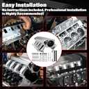 92mm Intake Manifold with Fuel Rails & Hardware Kit, Compatible with Chevy GM LS LS1 LS2 LS6 Engines 4.8L 5.3L 5.7L 6.0L High Flow Aluminum Sheet Metal (Silver)