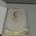 UNIQOOO Frosted Arch Wedding Table Numbers 1-15 w/Stands, Gold Foil Printed 5x7 Acrylic Display Signs &Holders, Pack of 15, Perfect for Centerpiece, Reception, Decoration, Party, Anniversary, Event