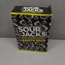SOUR JACKS, Sour Gummy Candy, Variety Pack, 75 0.5 oz Snack-Size Pouches, Watermelon, Blue Raspberry, and Assorted Fruit, Individually Wrapped, Fat Free, Gluten Free (EXP 03/14/27)