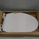 Toilet Seat with Toddler Seat Elongated, PP Material Family Toilet Seat Cover, Soft Close Adult & Toddler Seats, Easy to Clean, Safe Potty Training Solution for Kids, Bathroom Upgrade for Home (White)