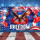 Tiamon 3.6 x 6 Ft 250 Years Birthday Backdrop Banner,Eagle