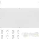 Archery Backstop Netting Heavy Duty with Rope and Hooks Slingshot Archery Net for Backyard Shooting Accessories (5 ft x 3.35 ft x 2 mm, 45 lbs, White)