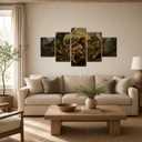 YOUHONG Jesus and Lamb Canvas Wall Art Religious Painting Christian Decor, 50"L x 24"W