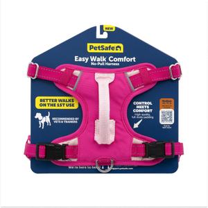 PetSafe Easy Walk Comfort No-Pull Dog Harness - Better Walk Training Harness - Full Body Padded Design - Durable Fabric - 5 Point Adjustable Fit - Everyday Leash Training - Pink - Medium/Large