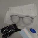 IBOANN Blue Light Glasses for Woman/Men, Fashion Blue Light Glasses Men, Fake Glasses Help Reduce Screen Fatigue, Clear,*A2 2 Pack Black + Transparent