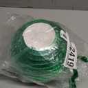 Christmas Tree Topper Ball, Green 8-inch Disco Ball & Mirror Ball, 3D Hollow Ornament Hanging Decoration for Christmas, Halloween, Wedding, Birthday Party Decorations, Green