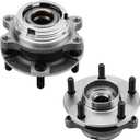 MAYASAF HA590125x2 [2 Pack, AWD Only w/ABS] Front Wheel Hub Bearing Assembly 5 Lugs w/ABS Fit Selected Infiniti AWD Models EX35/G35/M35/G37/FX45/FX50 (2 Pack)
