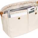 Bag Divider Cotton Canvas Tote Organizer Insert large Handbag Extra Large Purse (L)