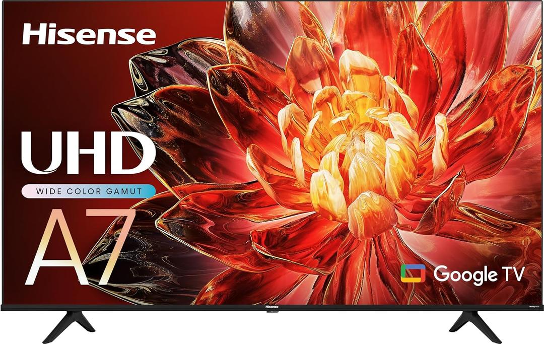 Hisense A7 Series 65-Inch Class 4K UHD Smart Google TV with Voice Remote, Game Mode Plus, Chromecast Built-in (65A7N, 2024 Model)