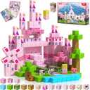 Annexfun Magnetic Blocks-100PCS Magnetic Building Blocks, Princess Castle Building Set, STEM Learning Toys for Kids Ages 3-8