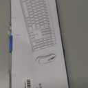 Wireless Keyboard and Mouse, Vssoplor Rechargeable Quiet Full-Size Keyboard and Mouse Combo Set Ultra Slim Design for Laptop, PC, Notebook, Desktop-Dark Gray