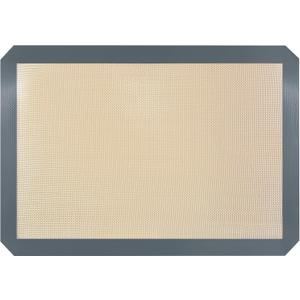 Silicone Baking Mat, 16.5" x 11.6" Silicone Cookie Sheets for Baking, Reusable Baking Mat, Non-Stick Reusable, Food Safe, Dark Gray Oven Baking Sheet for Making Cookies Macaroons Bread 1 Pack