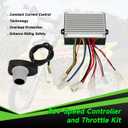 36V Controller and Throttle Compatible with Razor MX500 MX650 Dirt Bike, Control Module and Twist Throttle Handlebar Grips Replacement for Razor SX500 Electric Dirt Rocket Quad EcoSmart Parts