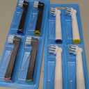 Replacement Toothbrush Heads Compatible with Oral B Pro 1000,Professional Clean,Gentle on Gums,Brush Head Refills Compatible with Oral B Braun Genius/Smart/Vitality Series,8 Pack (Black and White)