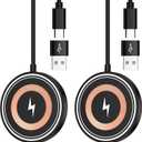 Samsung S26 Ultra Wireless Charger Fast Charging Pad Magnetic Charger for Samsung Galaxy S26 Plus/S25 Ultra/S24/S23/S22/2Pack 15W Fast Magsafe Charger Pad with USB A Adapter for iPhone 17 Pro/16/15/14