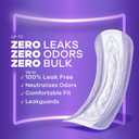 Always Discreet, Incontinence & Postpartum Pads For Women, Size 4, Moderate Absorbency, Long Length, 54 Count