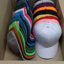 Foaincore 36 Pack Blank Baseball Cap Bulk Adjustable Back Strap Sublimation Hats Plain Unisex Trucker Hat for Men Women (One Size, Colorful)
