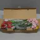 AGIRL 24 Bundles Artificial Flowers for Outdoor,No Fade Fake Plastic Flowers Faux Plants for Decoration Hanging Planters Indoor Outside Garden Porch Window Box Home Wedding Farmhouse (Mix 6 Colors)