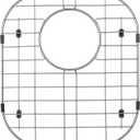 Serene Valley Sink Protector Grid 11-11/16" x 13-3/16", Rear Drain with Corner Radius 3-1/2", 304 Stainless Steel Material NLW1311R