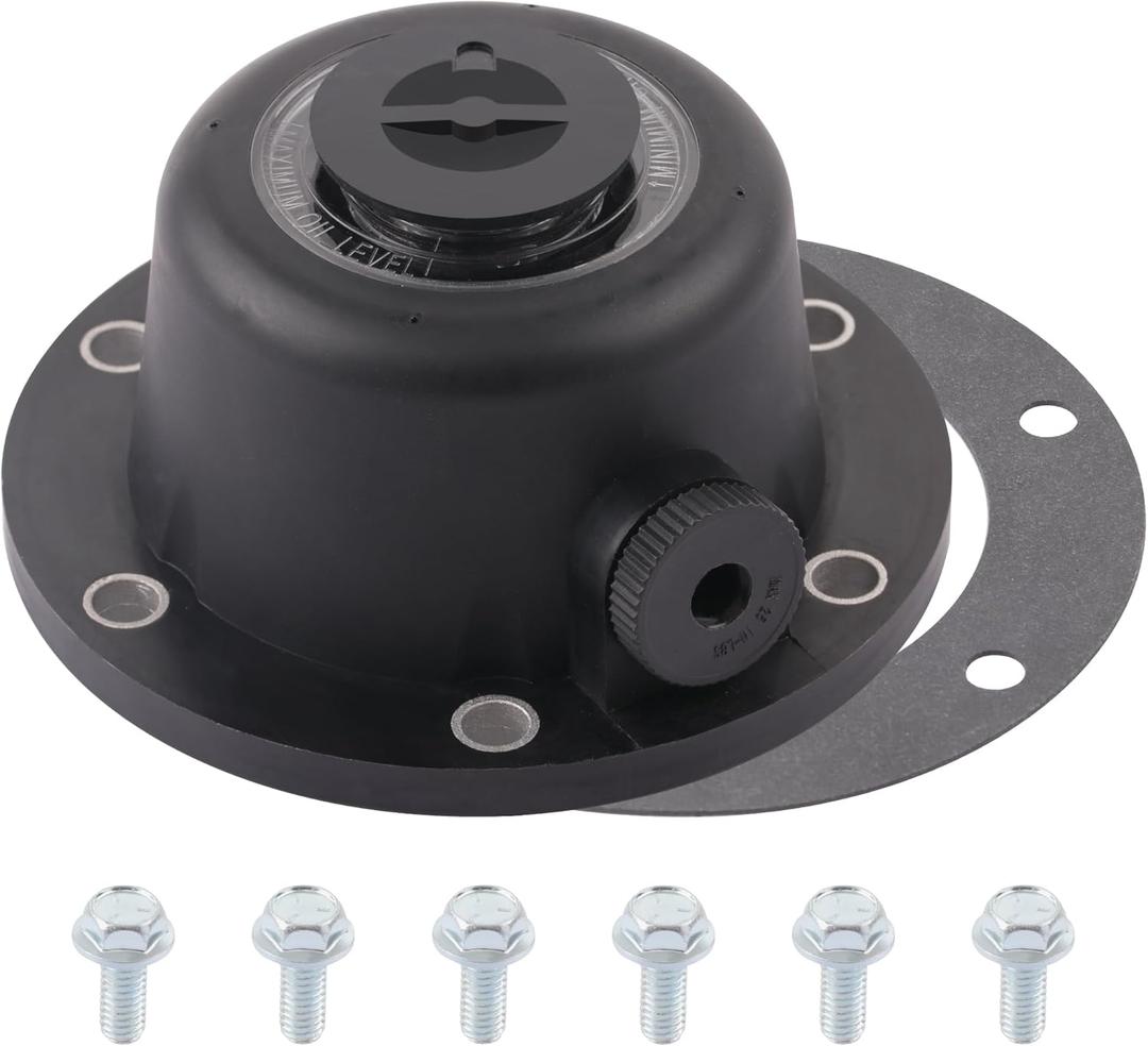 Composite Steer Hub Cap for Trailer Axle with Gasket and 6PCS Flange Bolts Replaces for 1612 1711 and 343-4024