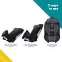 Safety 1st Ellaris 3-in-1 Convertible Car Seat, Slim Fit Design, Rear & Forward-Facing, 5-Position Headrest, 3-Across Fit, Travel-Friendly with Machine-Washable Seat Pad, Smokey Haze, Manufactured in 06/01/2025