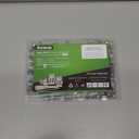 50 Pack Heavy-Duty Rack Mount Cage Nuts Kit with M6x20mm Thumb Screws & 20 Cable Ties - Fits for Server Cabinets (Nickel Plated -Silver)