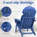 Adirondack Chair Cushion Set of 2, Rocking Chair Cushions High Back, Thickened Patio Chair Pad for Indoor and Outdoor, Glider Rocker Chairs Replacement Cushions Set wih Ties