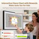 Canupdog 21.5 Inch Digital Calendar, Electronic Planner & Chore Chart, Task Rewards System, Family Photo Display, Syncs with Online Calendars, Interactive Display for Family Schedules Gifts for Women Mom