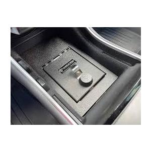 VaultsOnWheels for 2026+ Tesla New Model Y Juniper Center Console Safe Gun Safe Vault Hidden Console Storage Interior Vault LockBox AntiTheft Biometric Fingerprint Lock (Not fit Standard Trim)