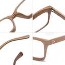 REAVEE 2 Pack Oversized Reading Glasses for Women Men Blue Light Blocking, Ladies Stylish Retro Square Large Computer Readers (Red/Coffee 2.25x)
