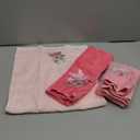 Rose Floral Hand Towels Farmhouse Pink Rose Bathroom Decor 14x29 Inch Embroidered Decorative Cute Summer Flowers Hand Towels Cotton Soft Absorbent Towels for Bathroom Kitchen