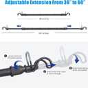 Car Travel Clothes Hanger Bar Expandable 36''-60'' (No Assembly Required)