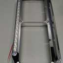 2x 4x6 Headlight Bezel with 12" Amber Lens LED Amber Light, Chrome Housing Replacement for Kenworth T800/T600/T400, Peterbilt 379/378, Freightliner FLD & Classic XL Semi Trucks DOT Compliant