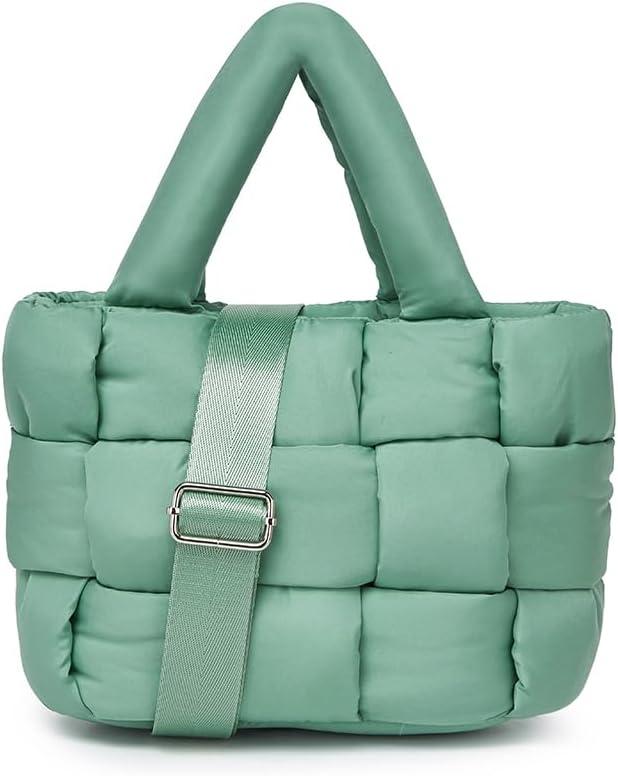 Tote Bag for Women, Lightweight Puffy Tote Bag with Compartments Shoulder Bag Handbag for Travel, Work, Gym