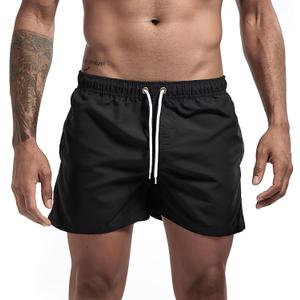 JIHUILAI Mens Swim Trunks Quick Dry Swim Shorts with Mesh Lining Beach Shorts Bathing Suits (Black, XL)