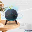 Real Wood Stand for Echo (4th Gen) Speaker (2020),Tripod Holder Accessories Protect Alexa Speaker for Sound Better,Secure Stable Wooden Mount with Metal Frame for Echo Newest Model 2024 (Walnut)