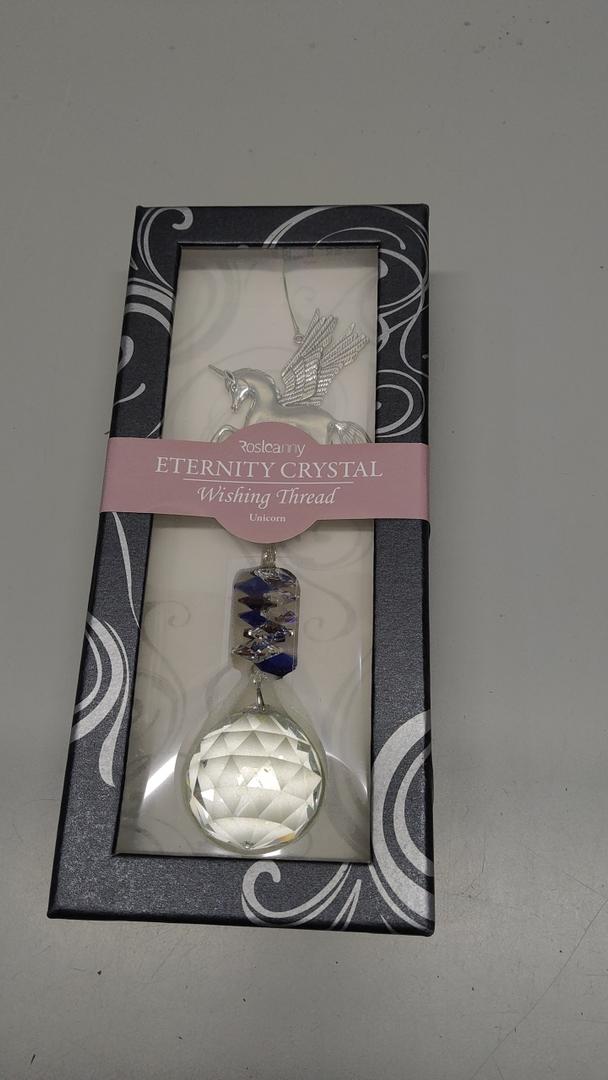 Rosleanny Crystal Garden Suncatcher Hanging Crystals Ornament for Window Rainbow Maker Prisms Home Decor Gift Boxed Sun Catcher Gift Idea for Mom Friends Grandma,Unicorn