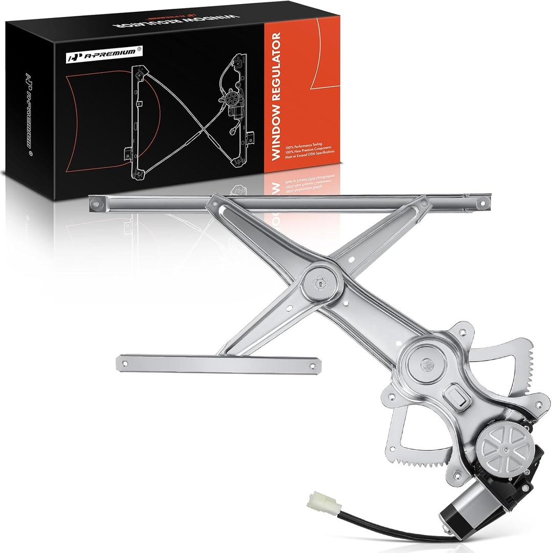 A-Premium Power Window Regulator with Motor Front Passenger Side Compatible with Toyota Corolla 2003-2008 Sedan, Front Right Passenger Side