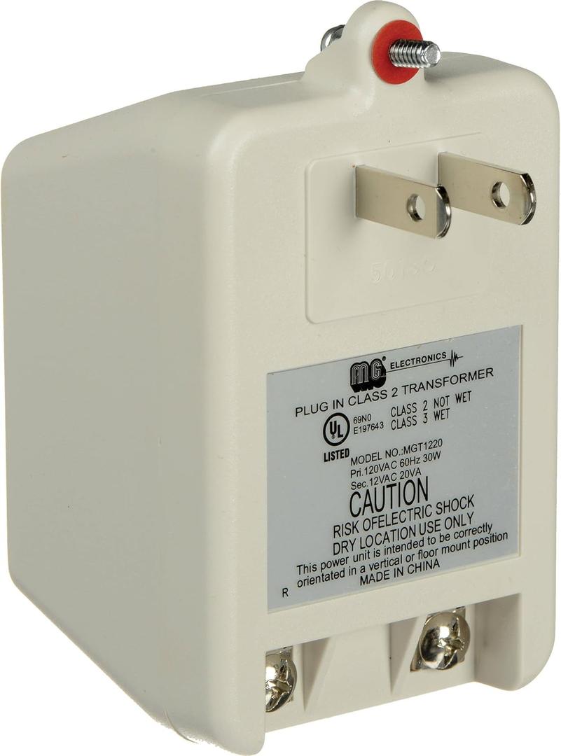 PWS-1220 12VAC 20VA Class II Power Supply AC Adapter UL 12V Transformer Plug with terminals