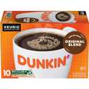 Dunkin' Original Blend Medium Roast Coffee, 10 Keurig K-Cup Pods, BB Date: 08/26/2024