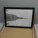 Americanflat 12x17 Picture Frame with Polished Plexiglass - Black Picture Frame - Wide Photo Frames Made of Engineered Wood for Vertical or Horizontal Wall Display - Epic Collection - Black