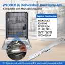 W10803178 Lower Spray Arm Compatible with Maytag & Whirlpool Multiple Dishwasher. OEM Upgraded Stainless Steel W10803178 Spray Arm Replacement W10605800 4283104 AP5983666 PS11722921 etc. - 2 Year