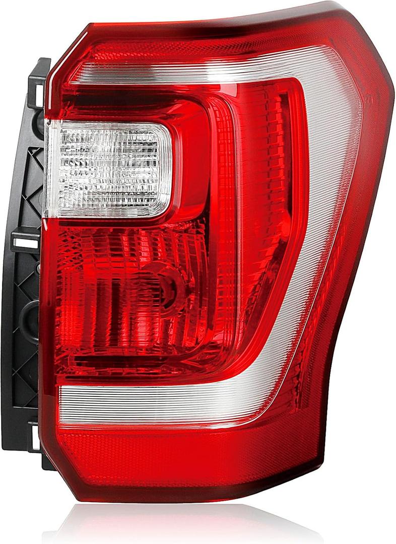 Halogen Tail Lights Assembly Compatible with 2018 2019 2020 2021 Ford Expedition XL XLT Rear Brake Lamp With Wire Harness and Bulbs JL1Z13404G JL1Z-13404-GCP Passenger Side